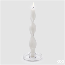 PORTACANDELE DISCO A RIGHE H.3 CM