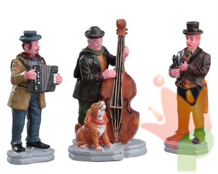 MUSICISTI IN STRADA SET 3 PZ H.7 CM