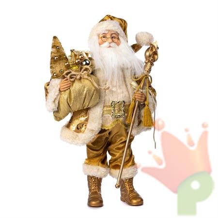 BABBO NATALE ORO 50 CM