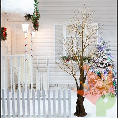 ALBERO MARRONE LUMINOSO TRUNK 900 MICROLED H.210 CM