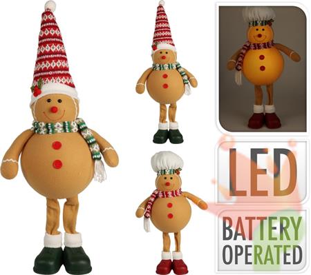 PAN DI ZENZERO LED 56 CM 1 PZ ASSORTITO