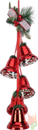 PENDENTE CAMPANE ROSSE 25X75CM