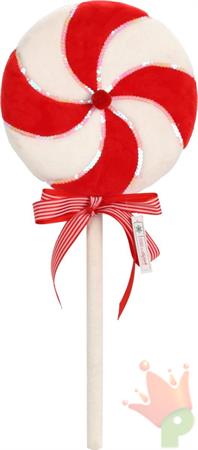 LECCA LECCA IN TESSUTO BIANCO ROSSO 60 CM