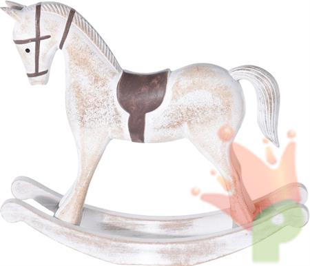 CAVALLO A DONDOLO IN LEGNO 32 CM