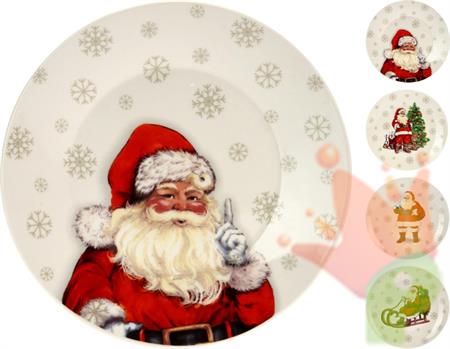 PIATTO PORCELLANA20CM NATALE ASSORTITO