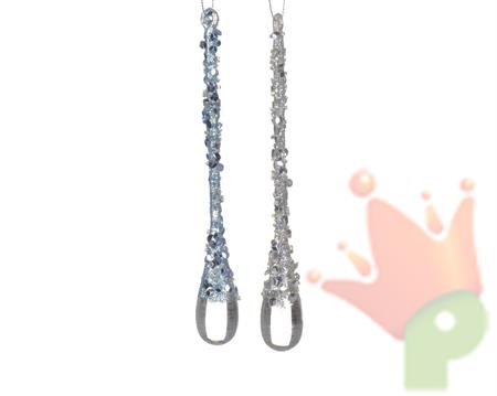 PENDENTE GOCCIA GLITTERATO 16CM 2ASS
