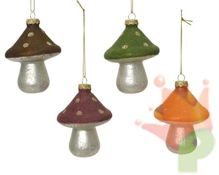 PENDENTE FUNGO IN VETRO COLORI ASSORTITI