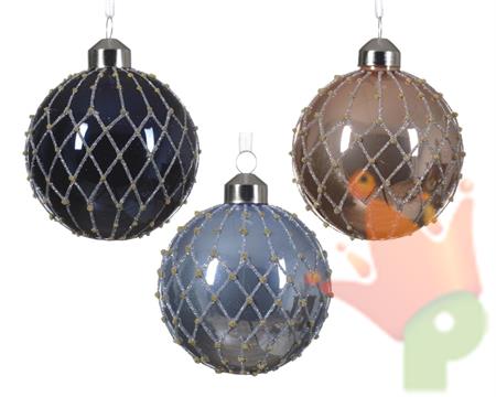 PALLINA DI NATALE 3 ASSORTITI 8 CM