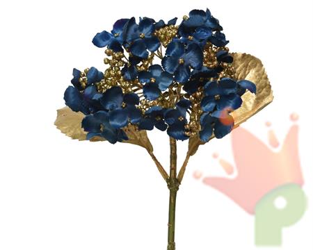 ORTENSIA SU STELO BLU ORO H.67 CM