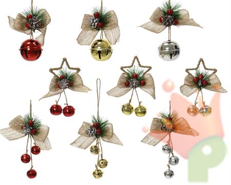 PENDENTE SONAGLI CON FIOCCO 1 PZ ASSORTITO