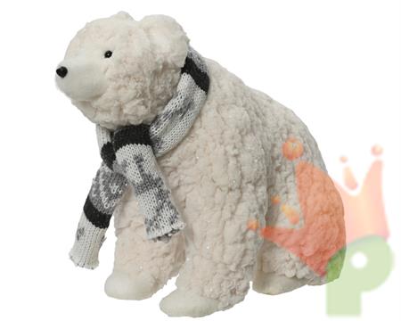 ORSO BIANCO GLITTER CON SCIARPA