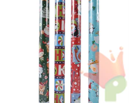 CARTA REGALO NATALIZIA 300X100 CM ASSORTITA