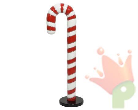 BASTONCINO CANDY CANE ROSSO BIANCO IN POLIRESINA 122X46X30 CM