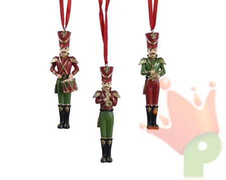 PENDENTE SOLDATO IN POLIRESINA H.12,6 CM 1 PZ ASSORTITO