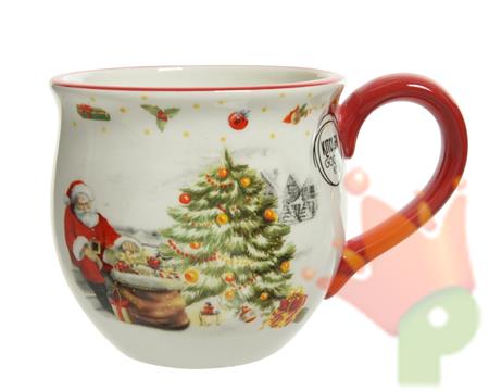 TAZZA IN PORCELLANA NATALIZIA 13,5CM