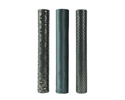ROTOLO RUNNER 35x200CM VELLUTO VERDE 3 ASS