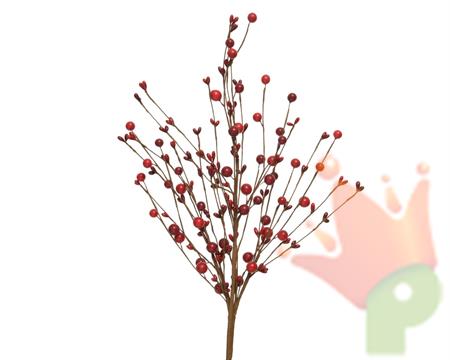 RAMO CON BACCHE ROSSE H.60X7X5 CM