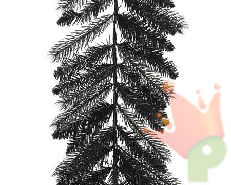 GHIRLANDA NATALIZIA NERA 270X25 CM