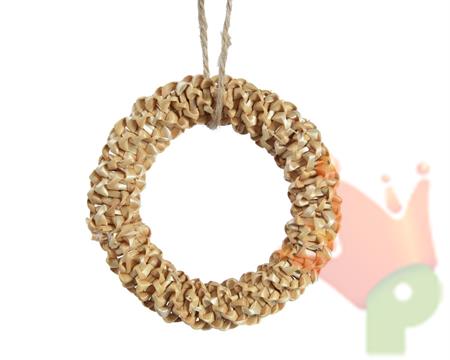 PENDENTE CORONA IN PAGLIA 9X2 CM