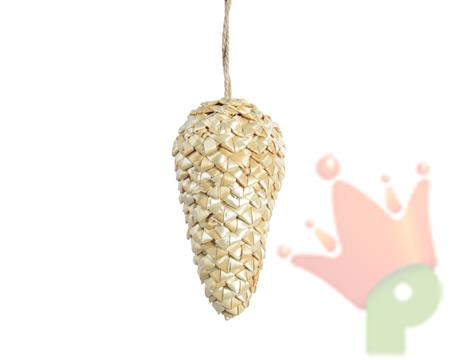 PENDENTE IN PAGLIA 11X6 CM