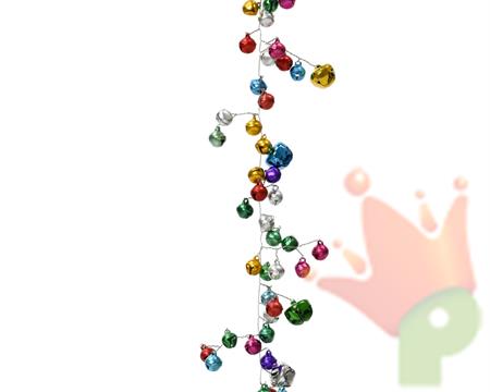 GHIRLANDA DI SONAGLI MULTICOLOR 120 CM
