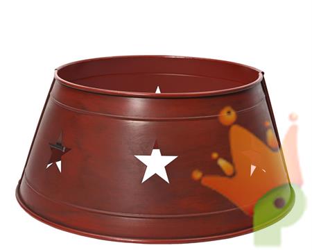 COPRIBASE PER ALBERO DI NATALE ROSSO CON DECORO STELLE