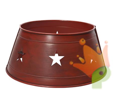 COPRIBASE PER ALBERO DI NATALE ROSSO CON DECORO STELLE