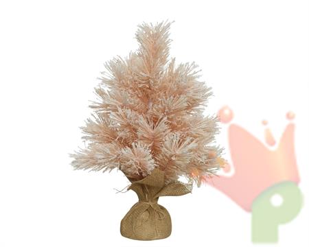 MINI ALBERO DI NATALE INNEVATO ROSA PARIS 45 CM
