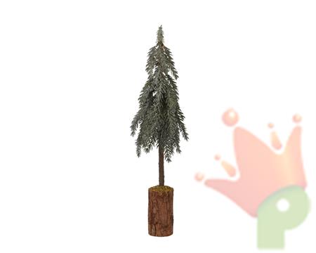 MINI ALBERO GHIACCIATO CON BASE IN LEGNO 60 CM