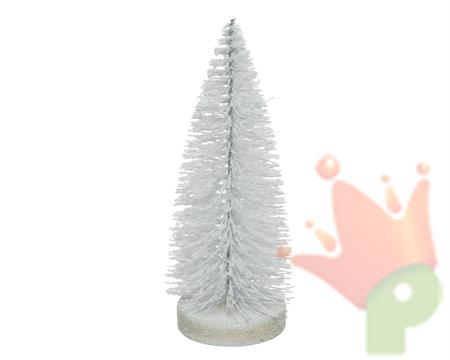 MINI ALBERO BIANCO GLITTER 20 CM