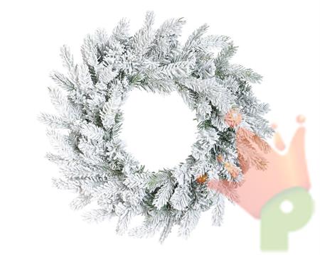 GHIRLANDA FUORIPORTA NATALIZIA GRANDIS INNEVATO D.50 X H.8 CM