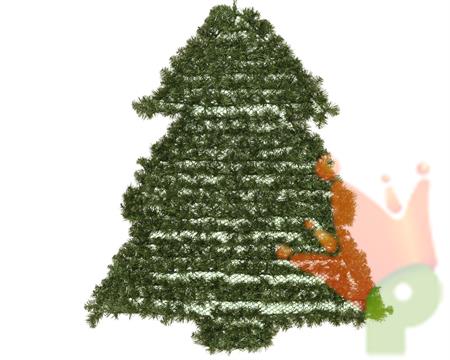 ALBERO DI NATALE DA PARETE H.100X80X9 CM
