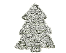ALBERO DI NATALE DA PARETE INNEVATO H.100X80X9 CM