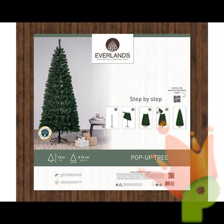 ALBERO DI NATALE 210 CM POP UP