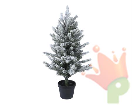 MINI ALBERO DI NATALE INNEVATO ALLISON IN VASO 75 CM