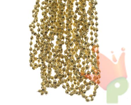 GHIRLANDA DI PERLE ORO CHIARO IN PLASTICA 270X0,5 CM