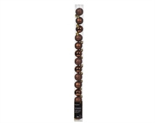 PALLINE DI NATALE MARRONE 3 CM CONFEZIONE 14 PZ