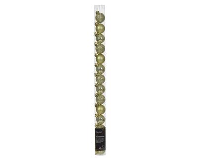 PALLINE DI NATALE VERDE PISTACCHIO 3 CM CONFEZIONE 14 PZ
