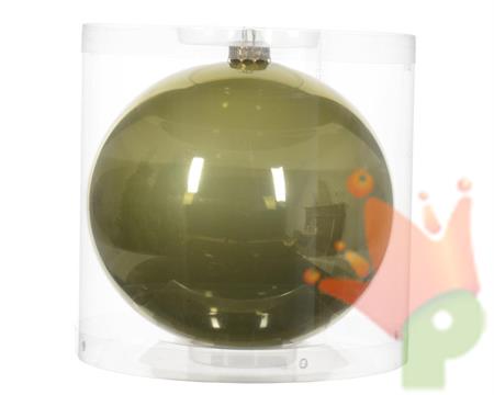 PALLINA DI NATALE VERDE PISTACCHIO LUCIDO 15 CM