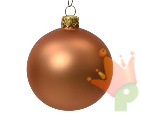 PALLINE DI NATALE RAME OPACO 6 CM CONFEZIONE 6 PZ