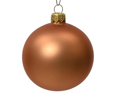 PALLINE DI NATALE RAME OPACO 6 CM CONFEZIONE 6 PZ