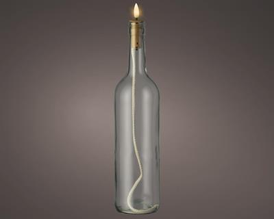BOTTIGLIA CON LED LUCE FISSA BIANCO CALDO H.7,1X2,3 CM