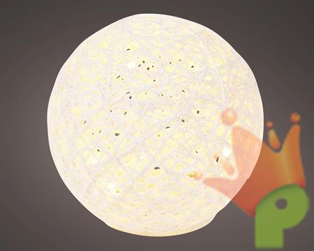 SFERA LUMINOSA IN CARTA CON 20 MICROLED BIANCO CALDO 15 CM