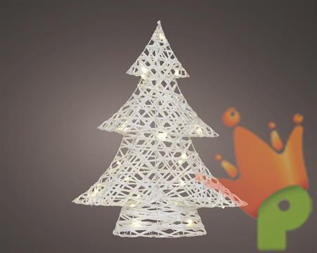 MINI ALBERO IN CARTA LUMINOSO  LED BIANCO CALDO H.40X34X10 CM