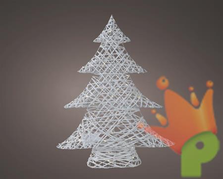 MINI ALBERO IN CARTA LUMINOSO  LED BIANCO CALDO H.60X48X11 CM