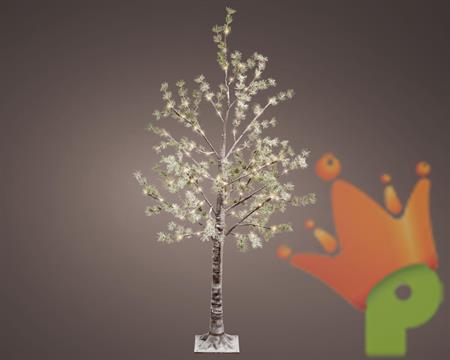 ALBERO LUMINOSO 90 LED BIANCO CALDO H.150X40 CM