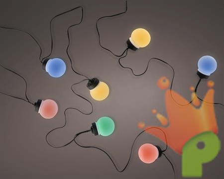 LUCI DI NATALE A SFERA 20 LED MULTICOLOR
