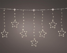 TENDA LUMINOSA STELLE LED BIANCO CALDO ESTERNO H.60X120 CM 8 GIO