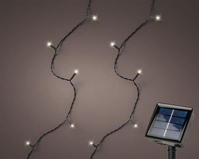 LUCI DI NATALE CON PANNELLO SOLARE 100 LED BIANCO CALDO