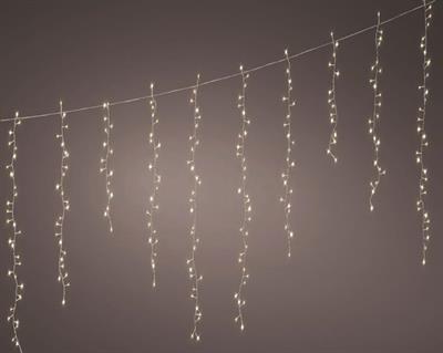 TENDA LUMINOSA ICICLE COMPACT 256 LED BIANCO CALDO 8 GIOCHI 375M